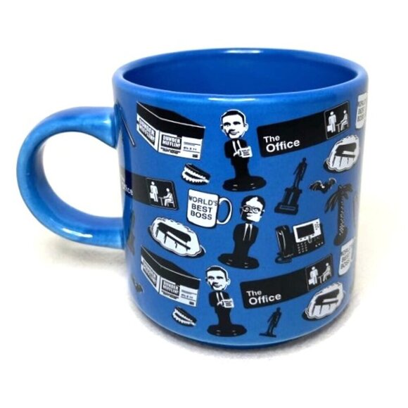 The Office Ceramic Coffee Mug Cup NBC Dunder Mifflin TV Show Blue - Picture 3 of 6